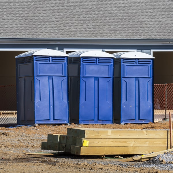 how can i report damages or issues with the porta potties during my rental period in Colcord